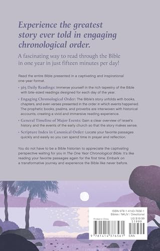 The One Year Chronological Bible NKJV (Softcover) by Tyndale