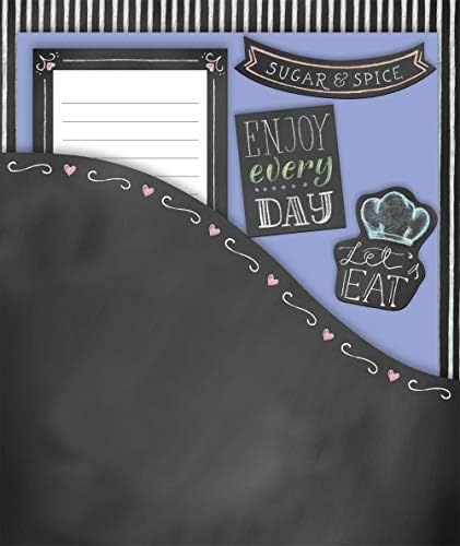 Deluxe Recipe Binder - Favorite Recipes (Chalkboard) - Write In Your Own Recipes by New Seasons