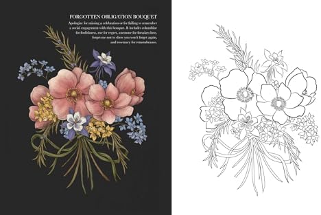 Floriography Coloring Book by Jessica Roux