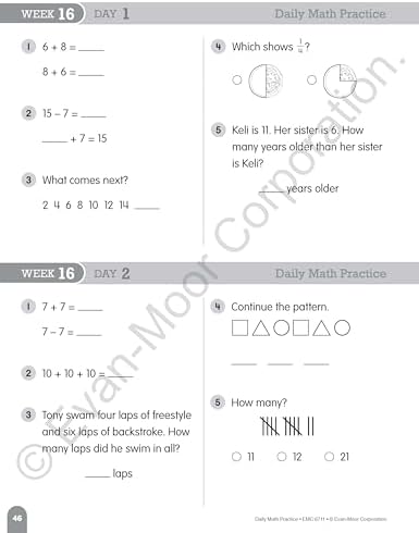 Evan-Moor Daily Math Practice, Grade 1 Student Book by Evan-Moor Educational Publishers