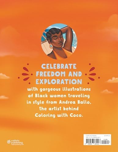 Coloring with Coco: Passport to Paradise: Relaxing Bold and Easy Coloring Book for Adults and Teens by Andrea Ballo