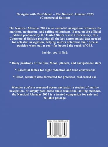 The 2025 Commercial Nautical Almanac for Mariners and Navigators by U K Hydrographic