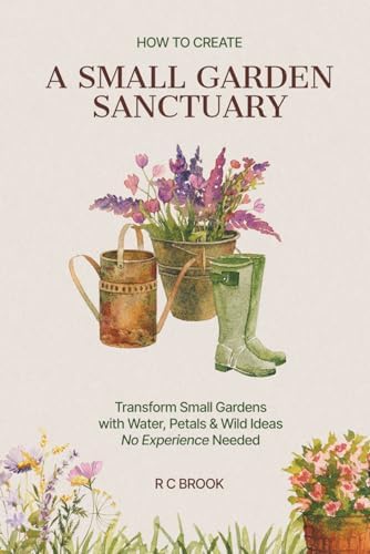 How to Create a Small Garden Sanctuary: Transform Small Gardens with Water, Petals & Wild Ideas No Experience Needed by R C Brook