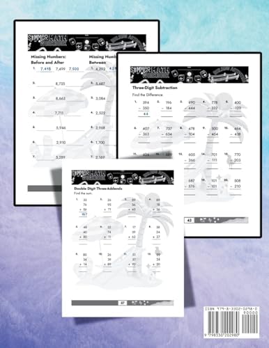 Summer Math Workbook 2-3 Grade Bridge Building Activities: 2nd to 3rd Grade Summer Essential Skills Practice Worksheets by Summer Bridge Building