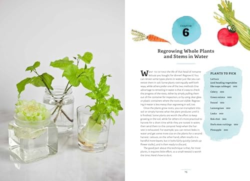 No-Waste Kitchen Gardening: Regrow Your Leftover Greens, Stalks, Seeds, and More (No-Waste Gardening) by Katie Elzer-Peters