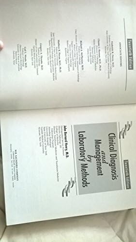 Clinical Diagnosis and Management by Laboratory Methods by John Bernard Henry MD