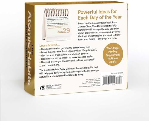 The Atomic Habits Daily Calendar: 365 Powerful Ideas for a Better Year by James Clear