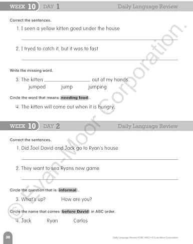 Evan-Moor Daily Language Review, Grade 2 Student Workbook by Evan-Moor Educational Publishers