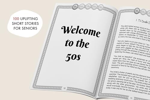 Decades of Uplifting Short Stories for Seniors: 100 Funny Stories from the 50s to 90s that are Easy to Read for Elderly Women and Men (LARGE PRINT) by Keep Your Mind Young