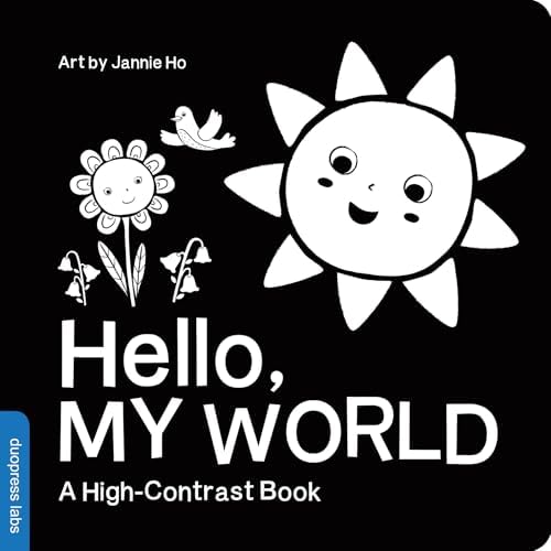 High Contrast Baby Book Set: 4 Board Books for Newborns by duopress labs