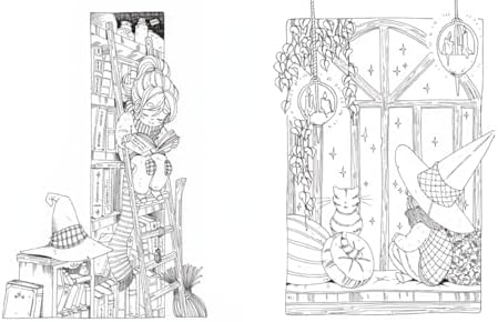 Coloriages - Sorcières et créatures féériques by Hélène Canac