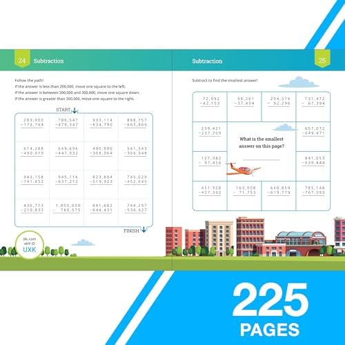 The IXL Ultimate 4th Grade Math Workbook, Activity Book for Kids Ages 9-10 Covering Addition, Subtraction, Multiplication, Division, Fractions, ... and More Mathematics (IXL Ultimate Workbooks) by IXL Learning
