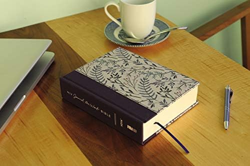 NIV, Journal the Word Bible, Cloth over Board, Pink Floral, Red Letter, Comfort Print: Reflect, Take Notes, or Create Art Next to Your Favorite Verses by Zondervan