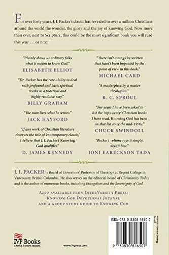 Knowing God by J. I. Packer