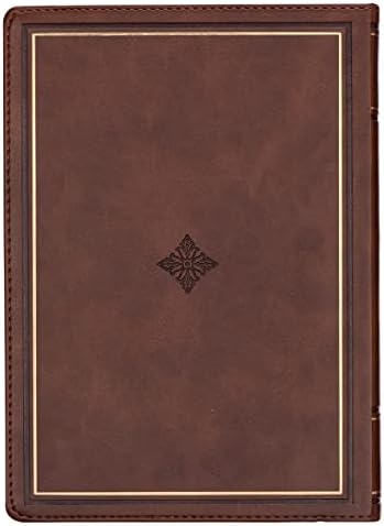 Walking with God 365 Daily Devotions, Large Print Brown Faux Leather by David Jeremiah