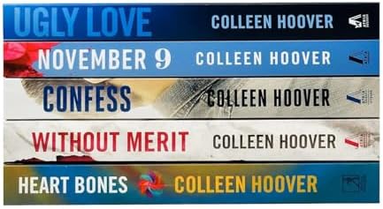 Colleen Hoover 5 Books Collection Set (Ugly Love, November 9, Confess, Without Merit & Heart Bones) by Colleen Hoover