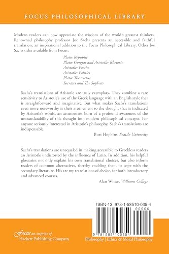 Aristotle's Nicomachean Ethics (Focus Philosophical Library Series) by Aristotle