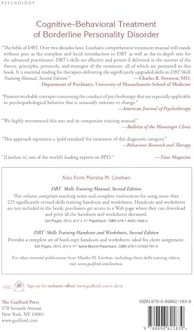 Cognitive-Behavioral Treatment of Borderline Personality Disorder by Marsha Linehan