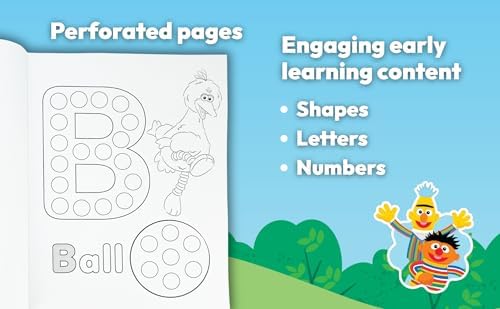 Dot Marker Activity Coloring Book Featuring Sesame Street and Friends for Toddler and Kids: Over 45 Fun Activity Pages and 150+ Stickers by Cottage Door Press