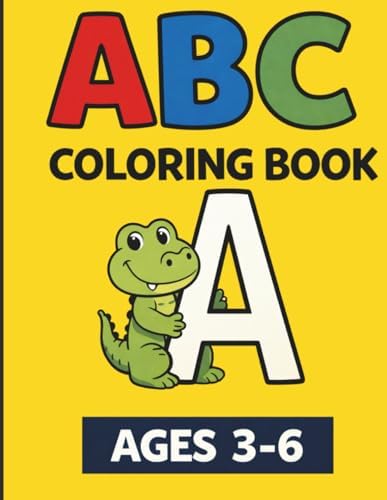 ABC Coloring Book for Kids: Big and Simple Animal Alphabet Coloring Pages for Toddlers and Preschoolers Ages 2-4, 3-5 | Fun Letter Recognition Activity Book by little Minds Studio