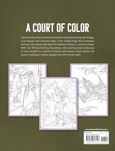 Fae: A Romantasy Coloring Book by Silvia Martin Aldana