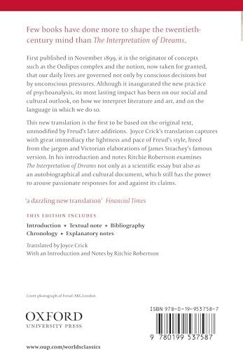 The Interpretation of Dreams (Oxford World's Classics) by Sigmund Freud