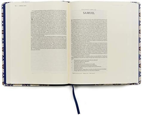 Biblia Reina Valera 1960 de apuntes. Letra grande, piel fabricada y mosaico crema y azul / NoteTaking Bible RVR 1960. Large print, Cloth over Board, Cream and Blue (Spanish Edition) by B&H Español Editorial Staff