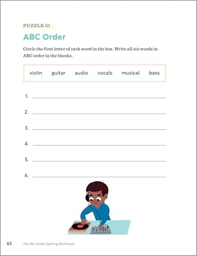 The 4th Grade Spelling Workbook: 95+ Games and Puzzles to Improve Spelling Skills by Rae Pritchett MEd CAGS