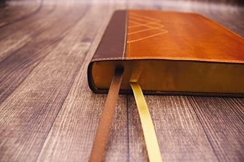 NIV, Thinline Bible, Giant Print, Leathersoft, Brown, Red Letter, Comfort Print by Zondervan