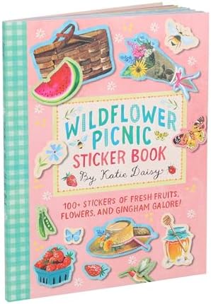 Wildflower Picnic Sticker Book: 100+ Stickers of Fresh Fruits, Flowers, and Gingham Galore! by Katie Daisy