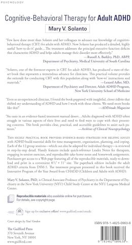 Cognitive-Behavioral Therapy for Adult ADHD: Targeting Executive Dysfunction by Mary V. Solanto