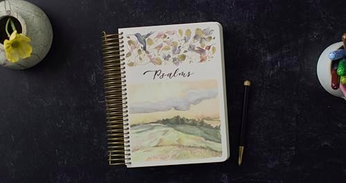 ESV Scripture Journal, Spiral-Bound Edition: Psalms (Artwork by Ruth Chou Simons) (Paperback) by ESV Bibles