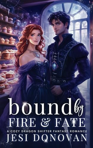 Bound by Fire and Fate: A Cozy Dragon Shifter Fantasy Romance (Cozy Romantasy Reads) by Jesi Donovan