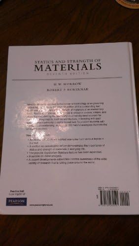 Statics and Strength of Materials by Harold Morrow