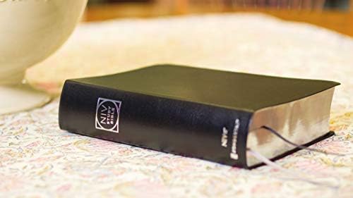 NIV Study Bible, Fully Revised Edition (Study Deeply. Believe Wholeheartedly.), Large Print, Bonded Leather, Black, Red Letter, Thumb Indexed, Comfort Print by Zondervan