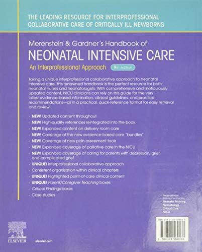 Merenstein & Gardner's Handbook of Neonatal Intensive Care: An Interprofessional Approach by Sandra Lee Gardner RN MS CNS PNP