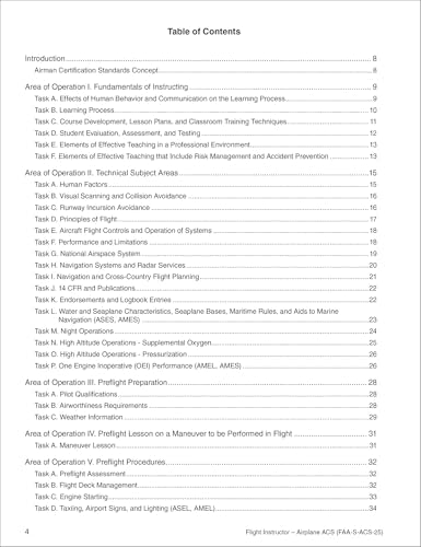 Airman Certification Standards: Flight Instructor - Airplane (2026): FAA-S-ACS-25 (ASA ACS Series) by Federal Aviation Administration (FAA)