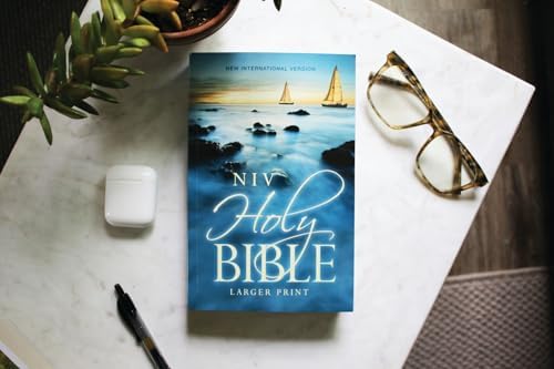 NIV, Holy Bible, Larger Print, Economy Edition, Paperback, Blue, Comfort Print by Zondervan