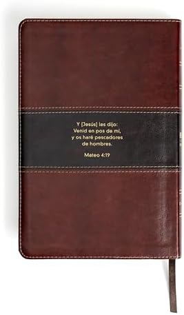 Reina Valera 1960 Biblia del Pescador, letra grande, caoba símil piel | RVR 1960 Fisher of Men Bible Hand size, Mahogany LeatherTouch (Spanish Edition) by Luis Ángel Díaz-Pabón