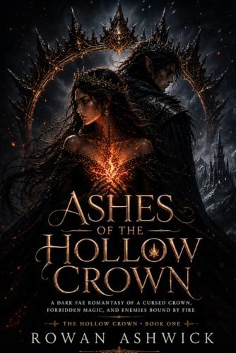 Ashes of the Hollow Crown: A Dark Fae Romantasy of a Cursed Crown, Forbidden Magic, and Enemies Bound by Fire by Rowan Ashwick