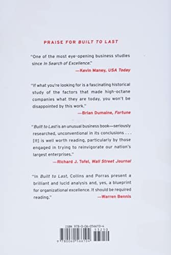 Built to Last: Successful Habits of Visionary Companies by Jim Collins