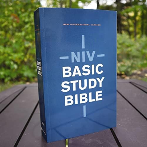 NIV, Basic Study Bible, Economy Edition, Paperback, Blue, Red Letter by Zondervan