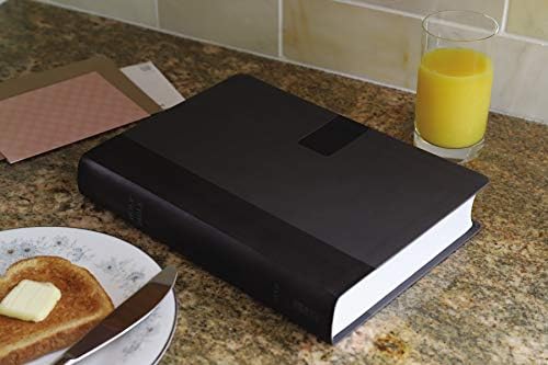 NIV, Super Giant Print Reference Bible (Font Size: 16.5-point), Leathersoft, Gray, Red Letter, Comfort Print by Zondervan
