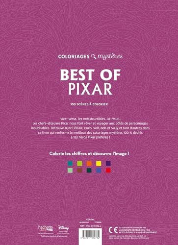 Coloriages mystères Disney - Best of Pixar by Collectif