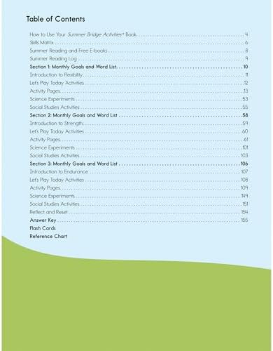 Summer Bridge Activities 5th to 6th Grade Workbooks All Subjects, Middle School Books With Math, Language Arts, Reading Comprehension, Science, Social Studies, Fitness, Flash Cards, and More by Summer Bridge Activities