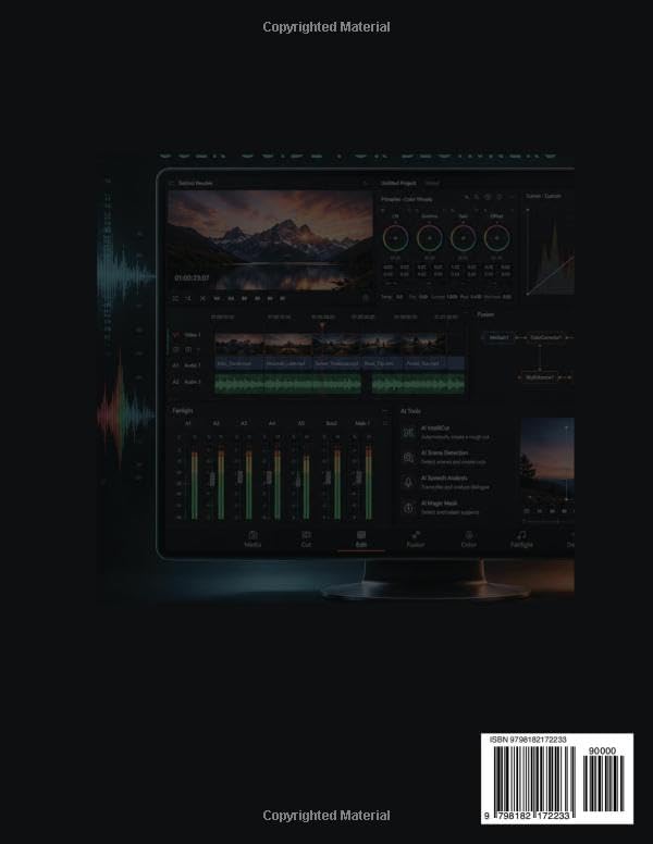 DaVinci Resolve 21 User Guide for Beginners: A full-color Step-by-Step Manual to Master Video Editing, Color Grading, Fairlight Audio, Fusion VFX, and AI-Powered Tools by Casey R. Sterling