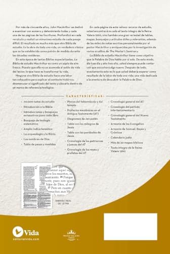 RVR60, Biblia de Estudio MacArthur, Tapa dura by John F. MacArthur