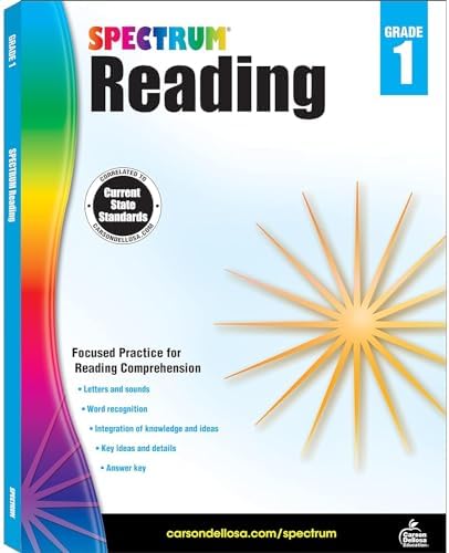 The Spectrum Grade 1 Series Spectrum Math Workbook - Volume 2, Spectrum Reading Workbook- Volume 20, Spectrum Phonics- Volume 91, Spectrum Writing- Volume 35 by Spectrum by Spectrum