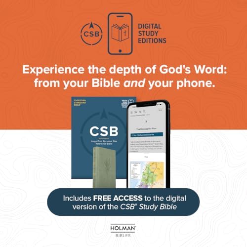 CSB Study Bible, Large Print, Digital Study Edition, Hardcover, Red Letter, Study Notes, Articles, Word Studies, Illustrations, Outlines, Timelines, Easy-to-Read Bible Serif Type by CSB Bibles by Holman