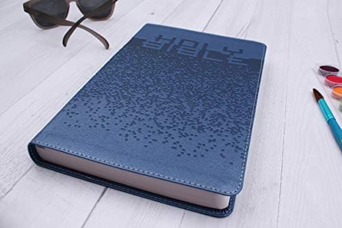 NIrV, Bible for Kids, Large Print, Leathersoft, Blue, Comfort Print: Thinline Edition by Zondervan